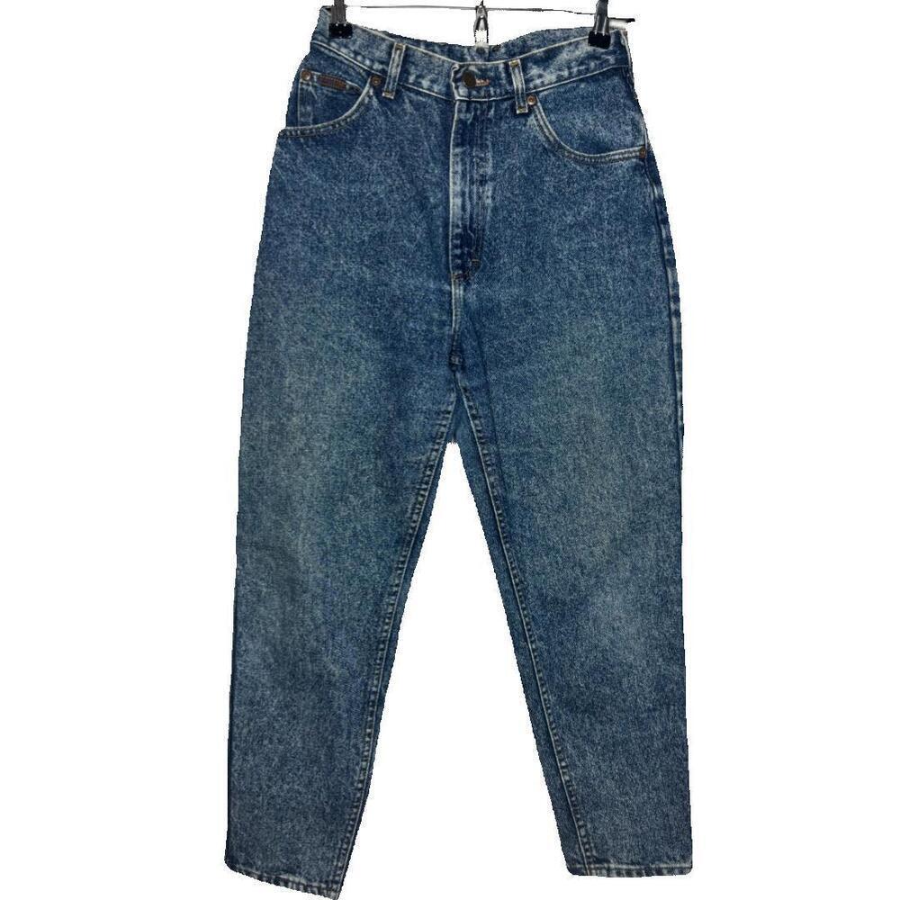 Vintage 80s Lee Highrise Wedgie Fit Mom Blue Jeans Womens Sz 10 (1574)